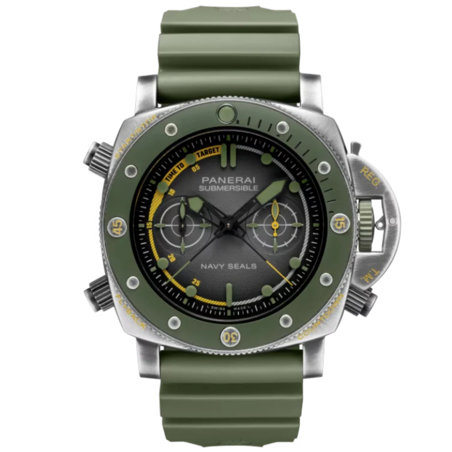SUBMERSIBLE CHRONO NAVY SEALS EXPERIENCE EDITION PAM01402 47 MM STAINLESS STEEL WITH GREY DIAL