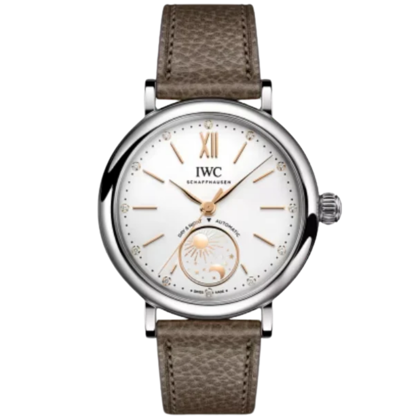 PORTOFINO AUTOMATIC 34 MM STAINLESS STEEL WITH WHITE DIAL