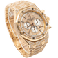 Royal Oak Chronograph 41MM 18-Carat Pink Gold Bracelet Set With Diamonds Diamond-Paved Dial 18-Carat Pink Gold Case Entirely Set With Diamonds
