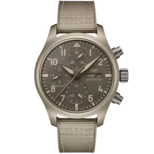 PILOT’S WATCH CHRONOGRAPH TOP GUN MOJAVE DESERT 42 MM CERAMIC WITH BROWN DIAL