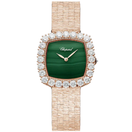 L'HEURE DU DIAMANT 30 MM ETHICAL ROSE GOLD WITH GREEN DIAL