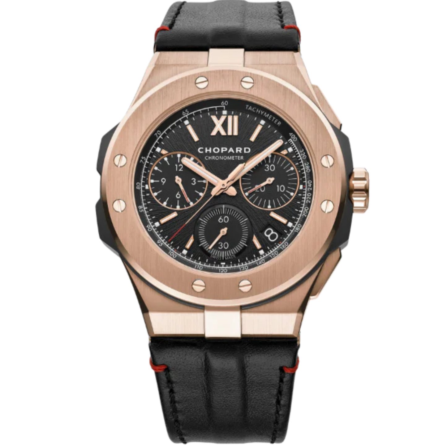 ALPINE EAGLE XL CHRONO 44 MM ROSE GOLD - CERAMIZED TITANIUM WITH ABSOLUTE BLACK DIAL
