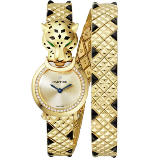 LA PANTHERE DE CARTIER 24 MM YELLOW GOLD WITH GOLD DIAL