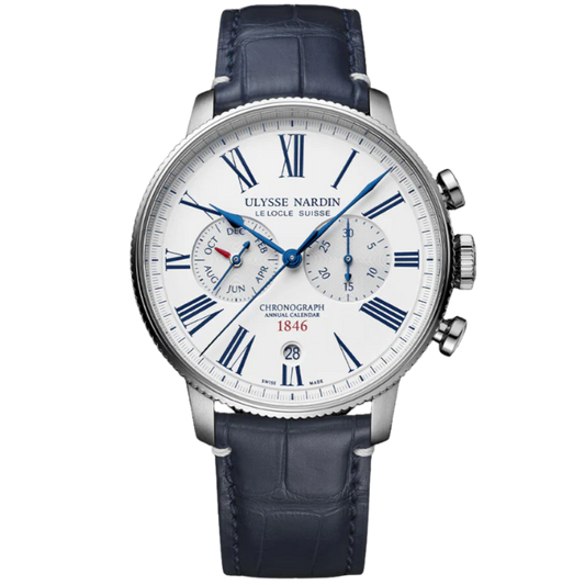 TORPILLEUR ANNUAL CHRONOGRAPH 44 MM STAINLESS STEEL WITH WHITE DIAL