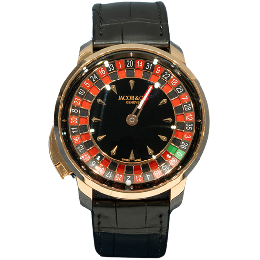 Jacob & Co CA100.40.AA.AA.ABALA Black Dial Casino Roulette Tourbillon