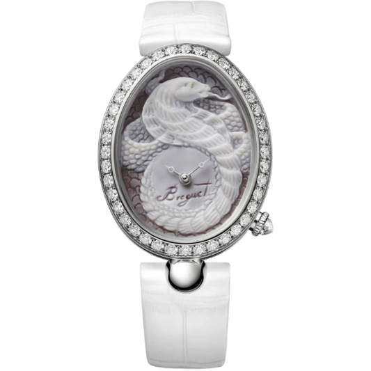 REINE DE NAPLES 8958 40 MM WHITE GOLD WITH WHITE CHINESE ZODIAC SIGN DIAL