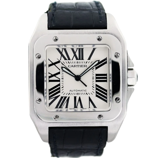 Steel Santos Bussdown XL With Black Roman Numerals