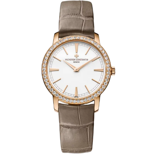 TRADITIONNELLE MANUAL WINDING 33 MM ROSE GOLD WITH WHITE BRASS DIAL