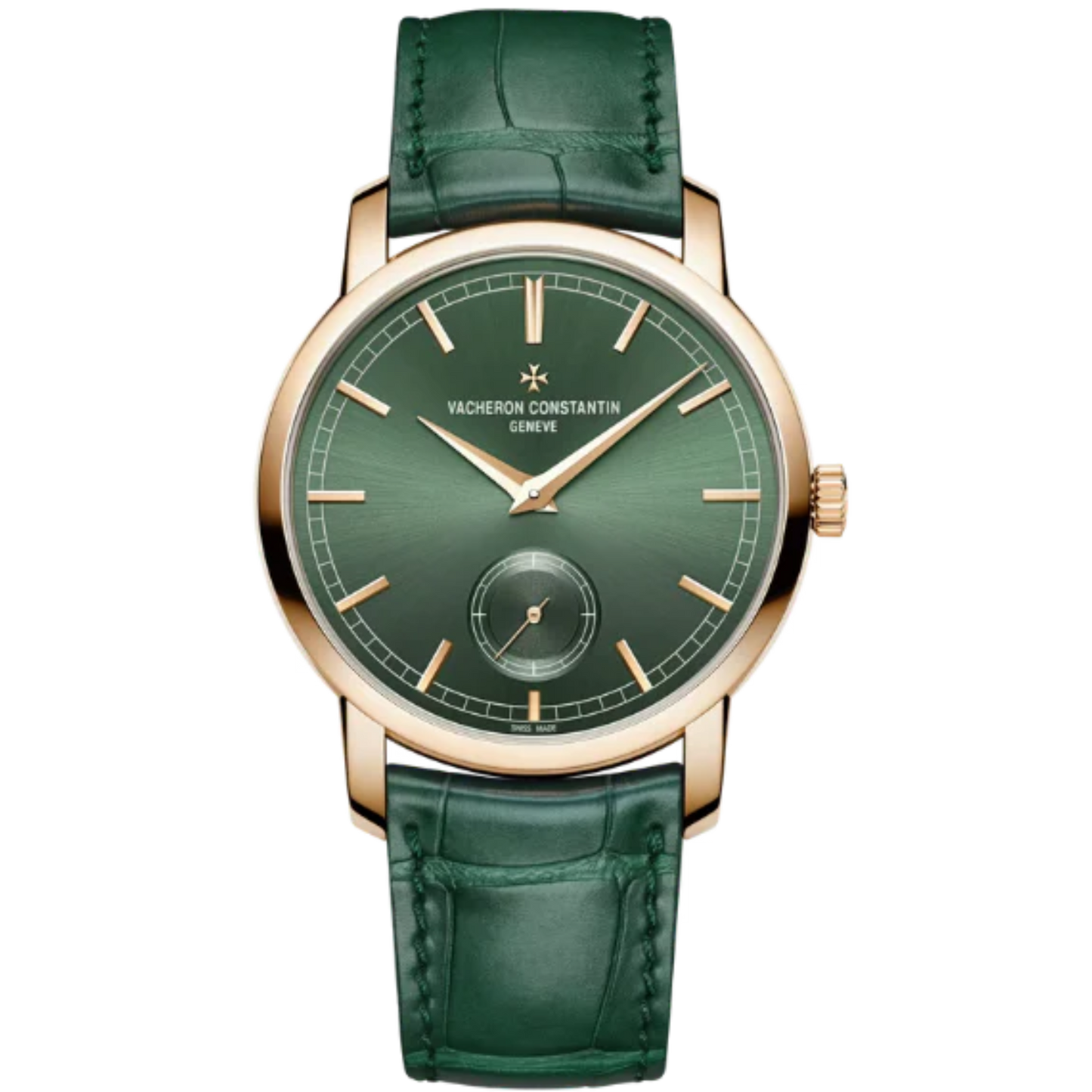 TRADITIONNELLE MANUAL WINDING 38 MM 18K ROSE GOLD WITH GREEN DIAL