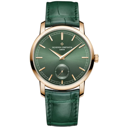 TRADITIONNELLE MANUAL WINDING 38 MM 18K ROSE GOLD WITH GREEN DIAL