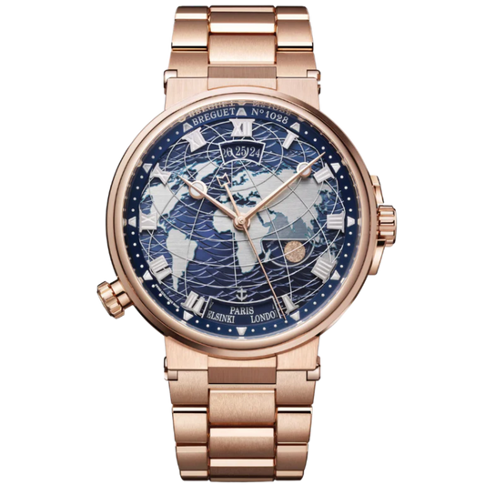MARINE HORA MUNDI 5557 44 MM ROSE GOLD WITH BLUE DIAL