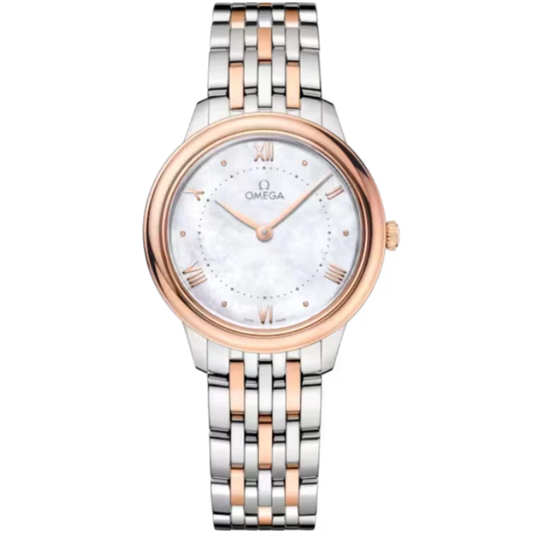 DE VILLE PRESTIGE 30 MM STAINLESS STEEL - SEDNA™ GOLD WITH MOTHER OF PEARL DIAL