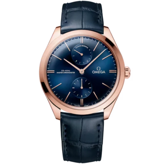DE VILLE TRÉSOR 40 MM SEDNA™ GOLD WITH BLUE DIAL