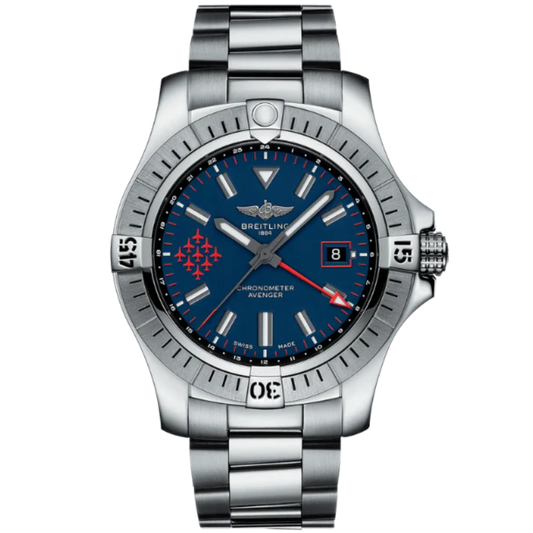 AVENGER AUTOMATIC GMT RED ARROWS 45 MM STAINLESS STEEL WITH BLUE DIAL