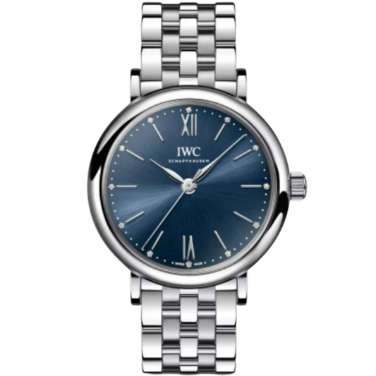 PORTOFINO AUTOMATIC 34 MM STAINLESS STEEL WITH BLUE DIAL