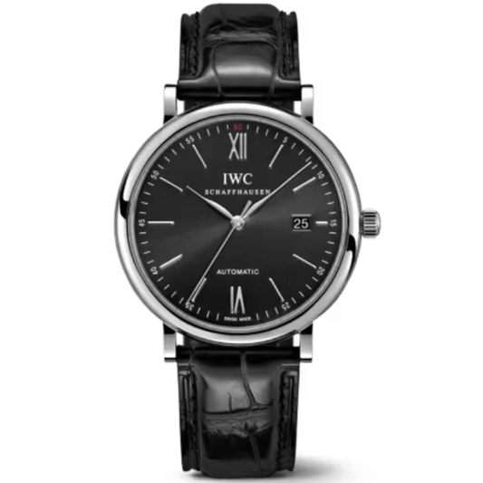 PORTOFINO AUTOMATIC 40 MM STAINLESS STEEL WITH BLACK DIAL
