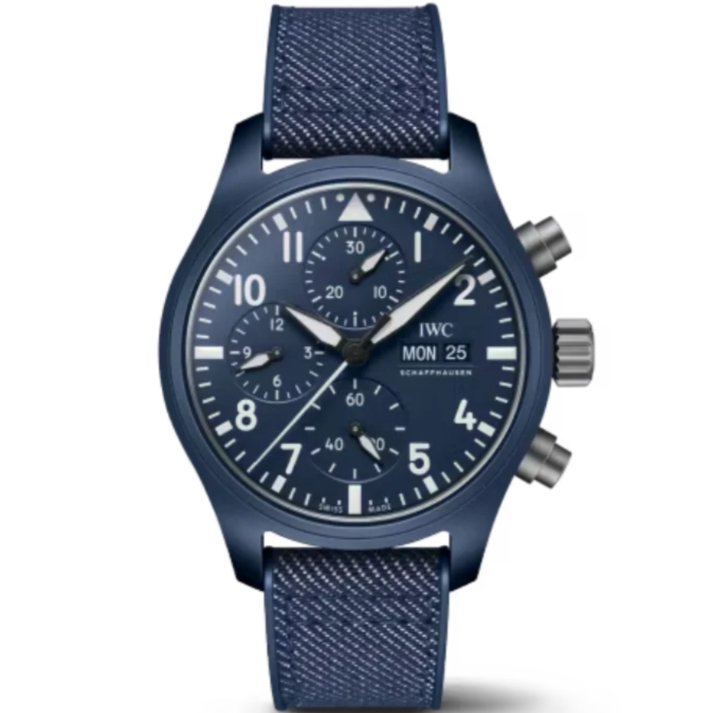 PILOT'S WATCH CHRONOGRAPH TOP GUN OCEANA 42 MM CERAMIC WITH BLUE DIAL