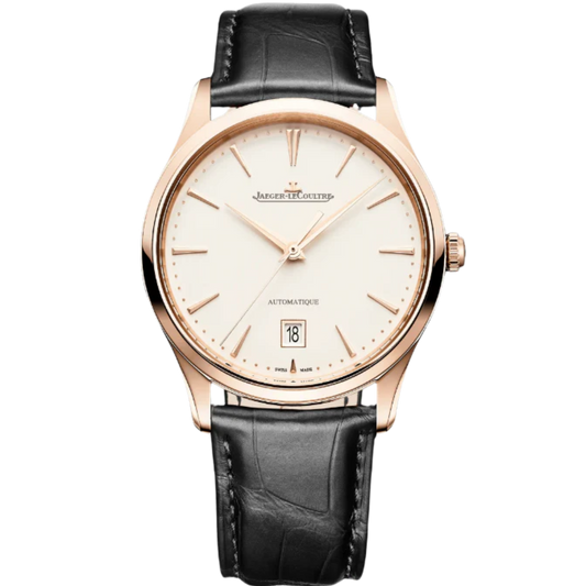 MASTER ULTRA THIN DATE 39 MM 18K ROSE GOLD WITH EGGSHELL BEIGE DIAL