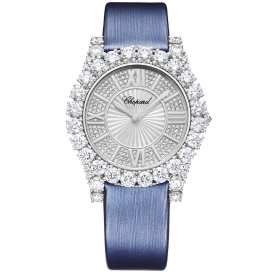 L'HEURE DU DIAMANT 36 MM ETHICAL WHITE GOLD WITH MOTHER OF PEARL DIAL