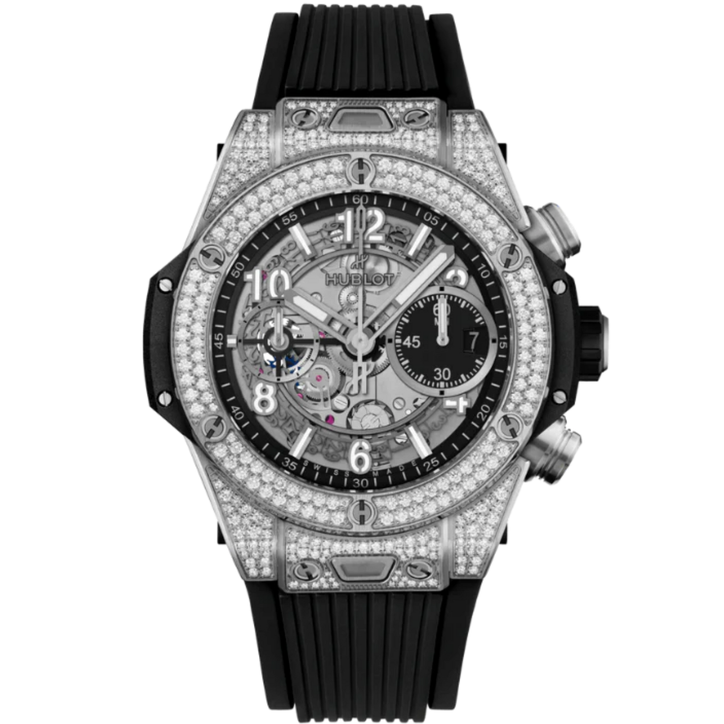 Big Bang 42mm UNICO TITANIUM PAVÉ