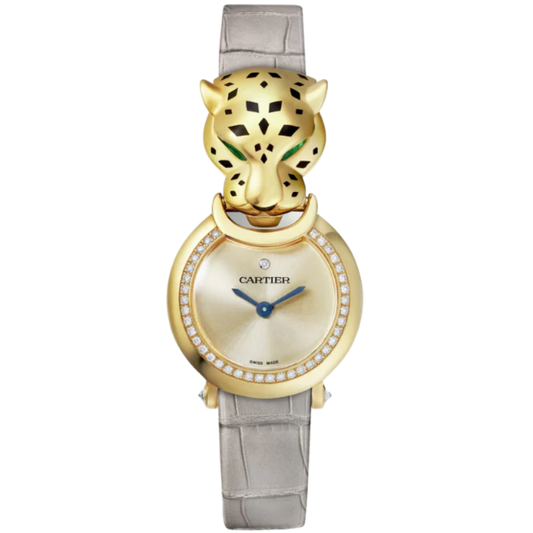 LA PANTHERE DE CARTIER 24 MM YELLOW GOLD WITH GOLD DIAL