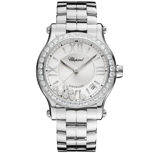 HAPPY SPORT 36 MM LUCENT STEEL™ WITH SILVER DIAL