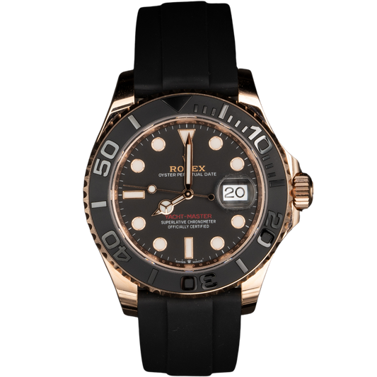 Rolex Yachtmaster Ref. 126655 Rose Gold Black Dial