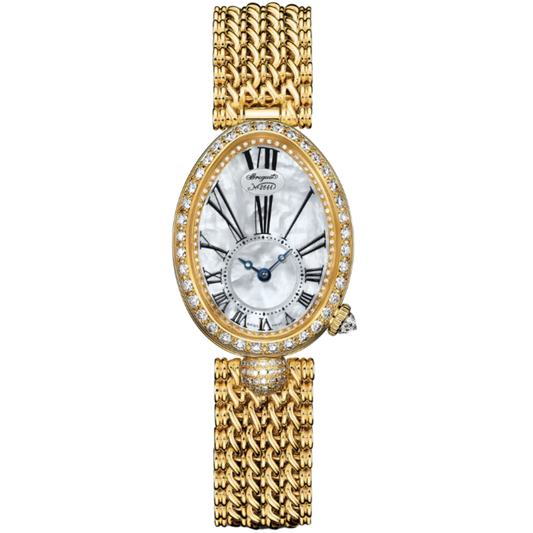 REINE DE NAPLES 8928 33 MM YELLOW GOLD WITH MOTHER OF PEARL DIAL
