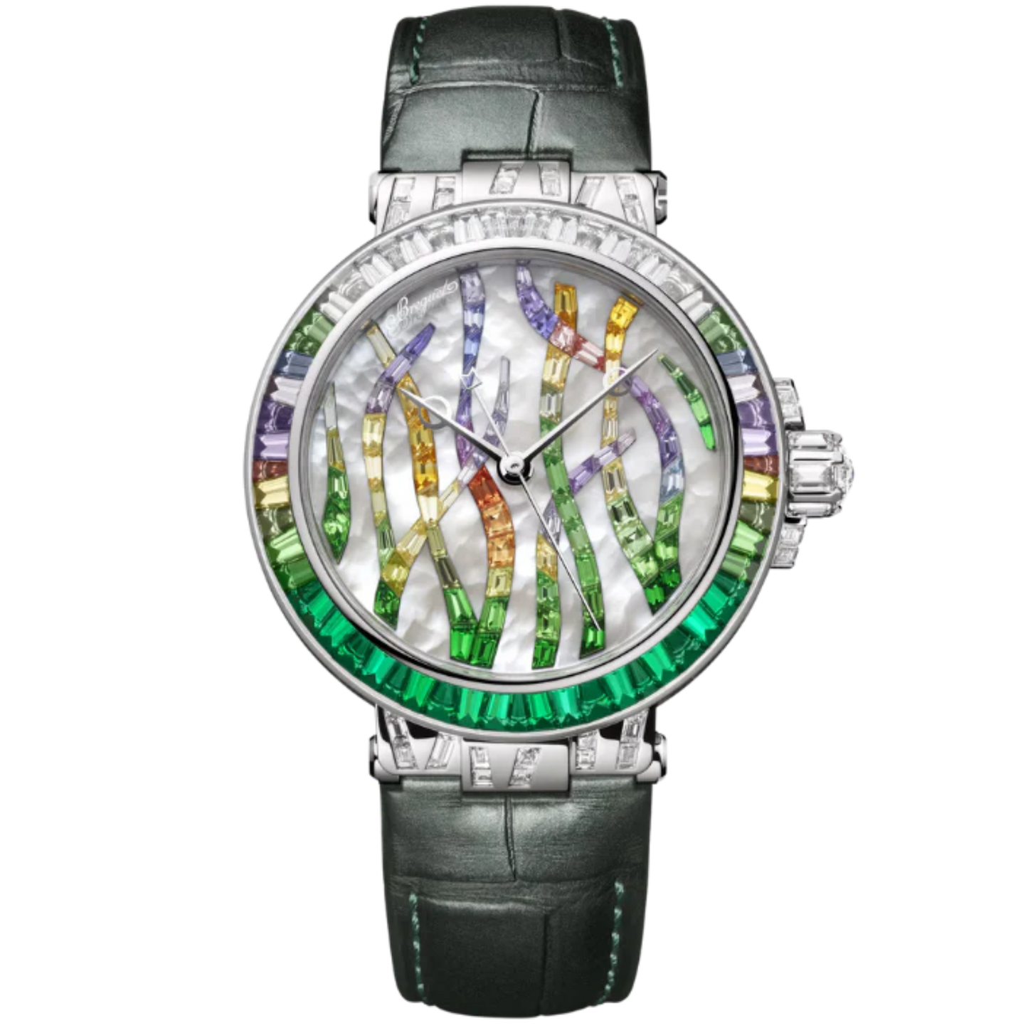 MARINE HAUTE JOAILLERIE 9509 POSEIDONIA 36 MM WHITE GOLD WITH MOTHER OF PEARL DIAL