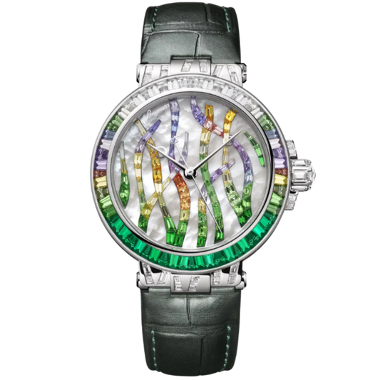 MARINE HAUTE JOAILLERIE 9509 POSEIDONIA 36 MM WHITE GOLD WITH MOTHER OF PEARL DIAL