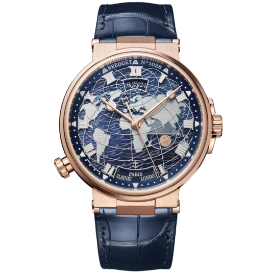 MARINE HORA MUNDI 5557 44 MM ROSE GOLD WITH BLUE DIAL