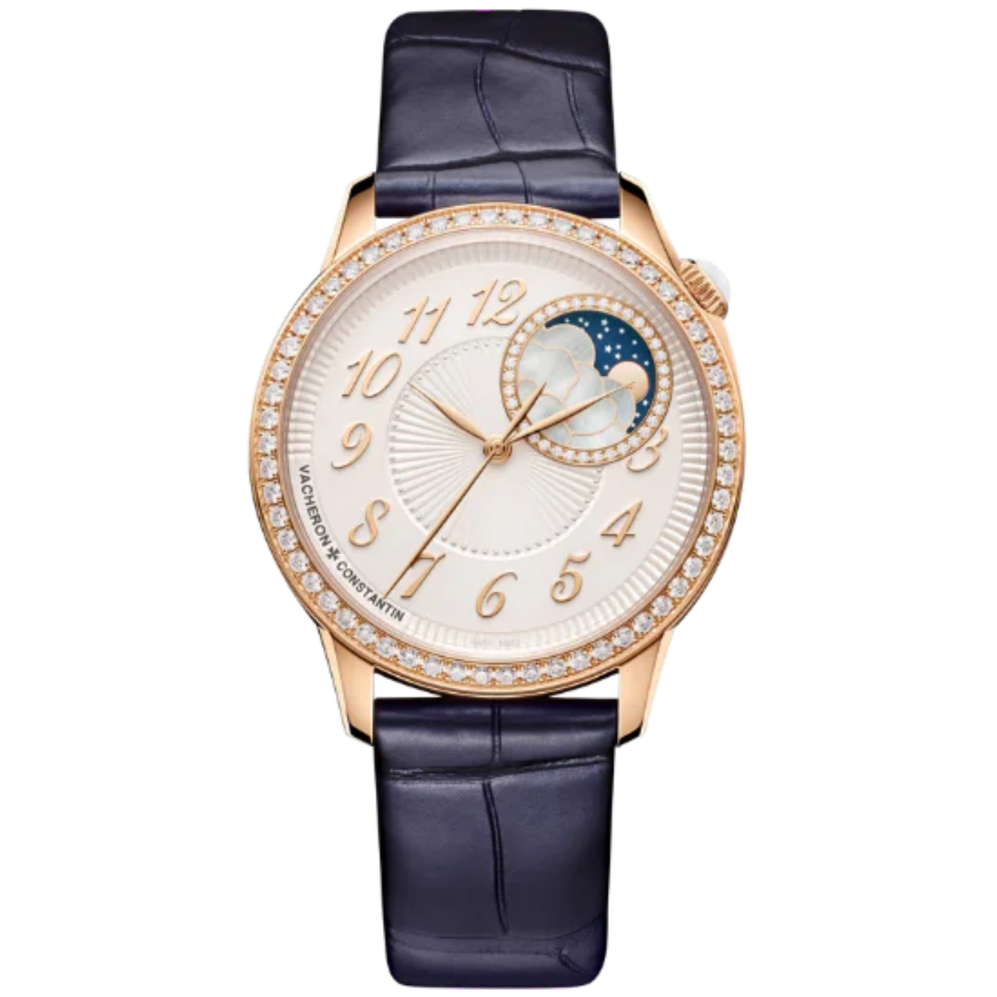 EGERIE MOON PHASE 37 MM PINK GOLD WITH BRASS DIAL