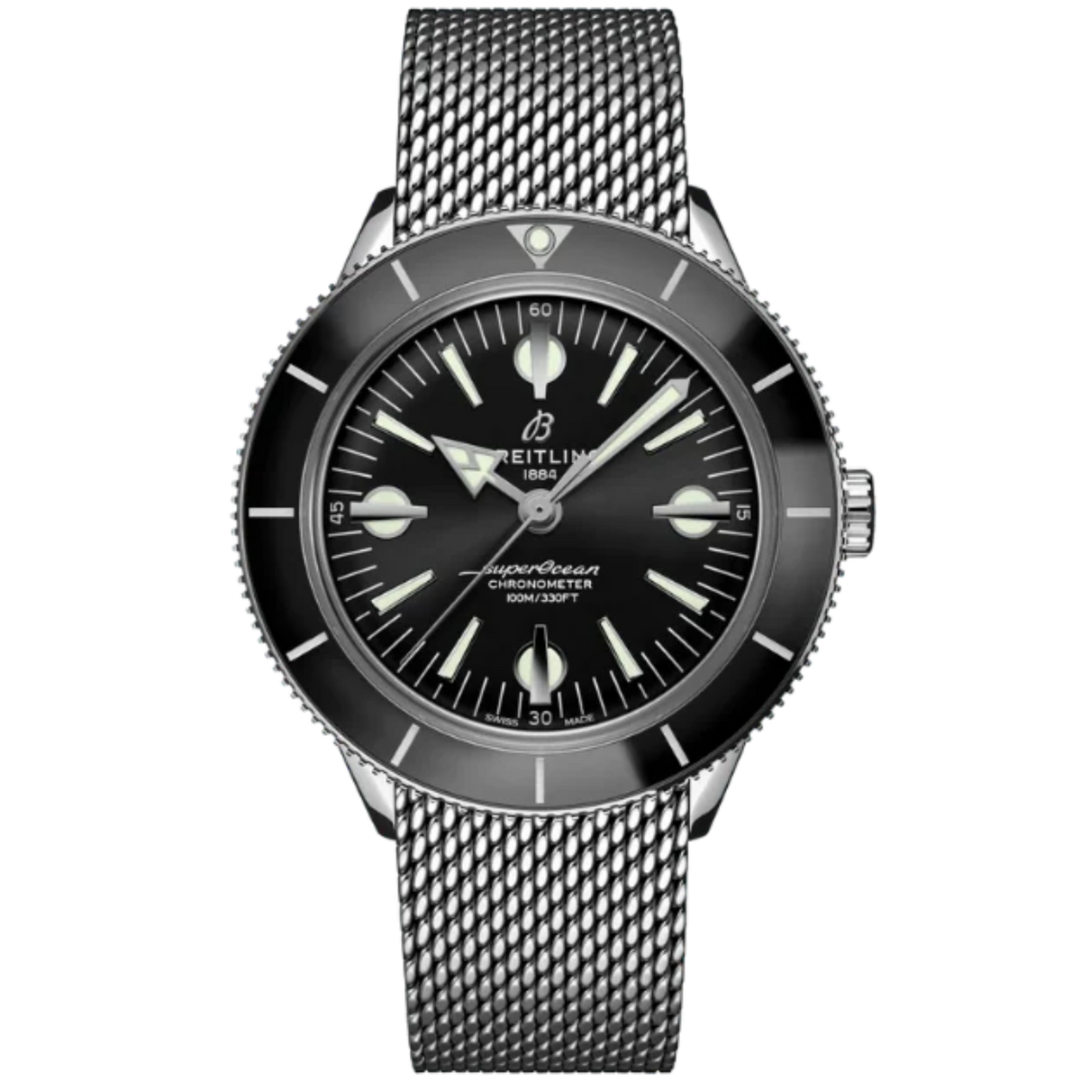 SUPEROCEAN HERITAGE '57 42 MM STAINLESS STEEL WITH BLACK DIAL – TPT ...