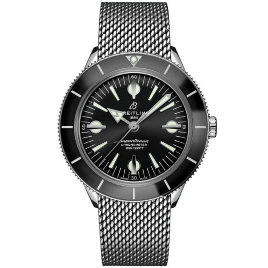 SUPEROCEAN HERITAGE '57 42 MM STAINLESS STEEL WITH BLACK DIAL