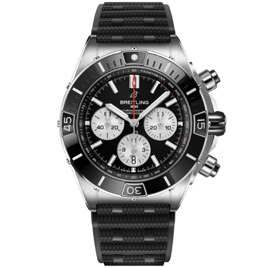 SUPER CHRONOMAT B01 44 MM STAINLESS STEEL WITH BLACK DIAL
