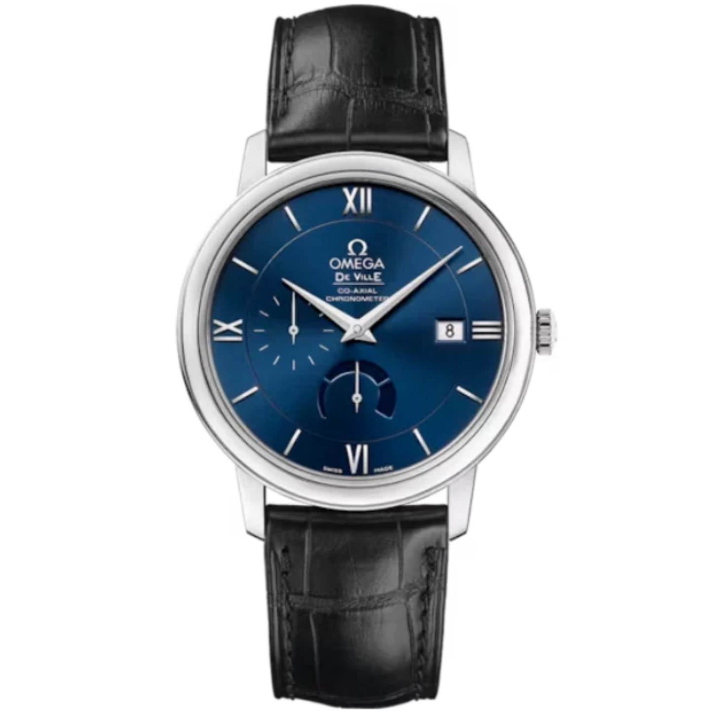 DE VILLE PRESTIGE 39 MM STAINLESS STEEL WITH BLUE DIAL
