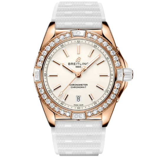 SUPER CHRONOMAT AUTOMATIC ORIGINS SMALL SCALE TRACEABLE 38 MM 18K ROSE GOLD WITH WHITE DIAL