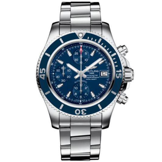 SUPEROCEAN CHRONOGRAPH 42 STAINLESS STEEL WITH BLUE DIAL