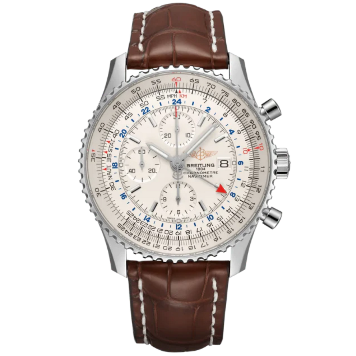 NAVITIMER CHRONOGRAPH GMT 46 MM STAINLESS STEEL WITH CREAM DIAL