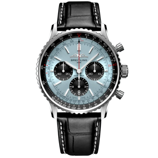 NAVITIMER B01 CHRONOGRAPH 43 MM STAINLESS STEEL WITH ICE BLUE DIAL