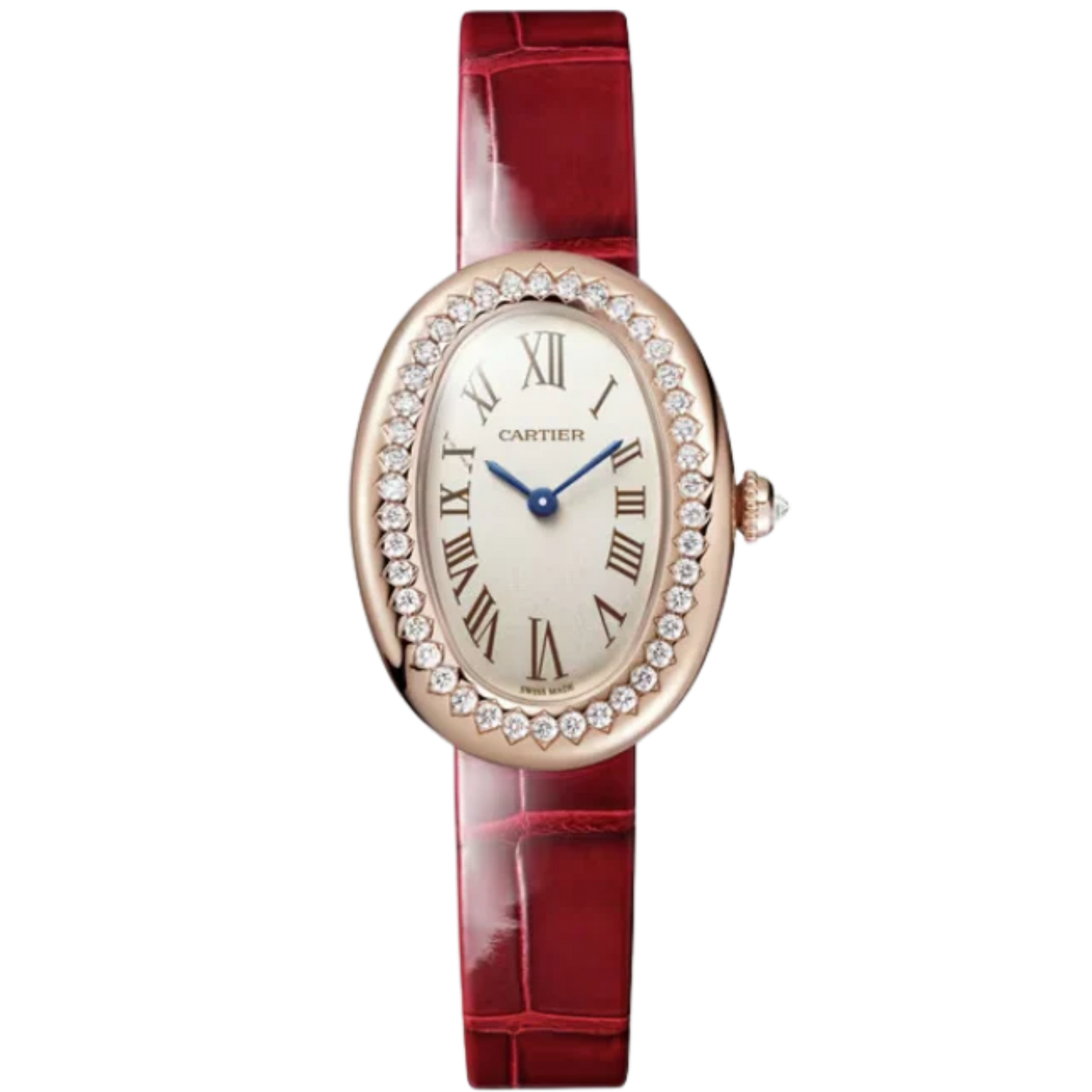 BAIGNOIRE DE CARTIER 31 MM 18K ROSE GOLD WITH SILVER DIAL