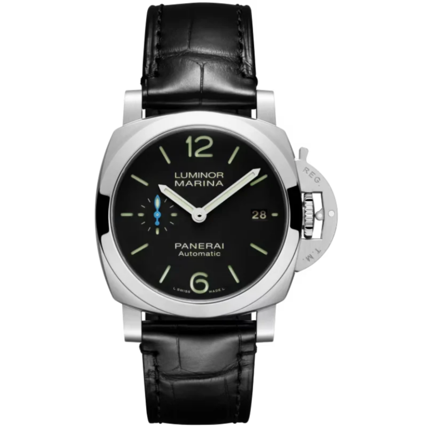 LUMINOR QUARANTA PAM01372 40 MM STAINLESS STEEL WITH BLACK DIAL
