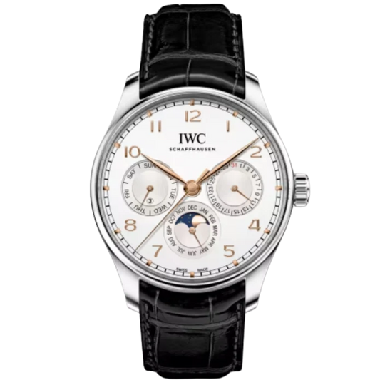 PORTUGIESER PERPETUAL CALENDAR 42 MM STAINLESS STEEL WITH WHITE DIAL