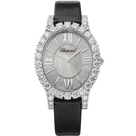 L'HEURE DU DIAMANT 40 MM 18K WHITE GOLD WITH MOTHER OF PEARL DIAL