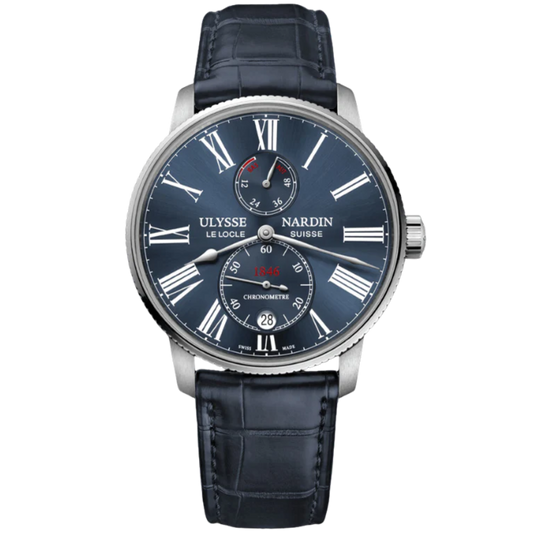MARINE TORPILLEUR 42 MM STAINLESS STEEL WITH BLUE DIAL