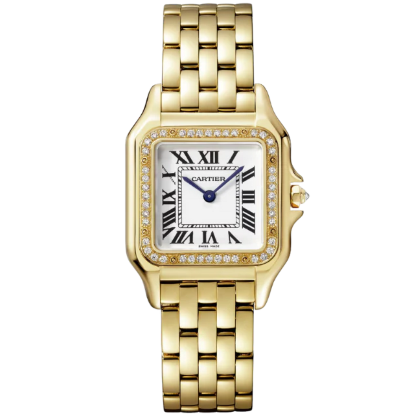 PANTHERE DE CARTIER 36 MM YELLOW GOLD WITH SILVER DIAL