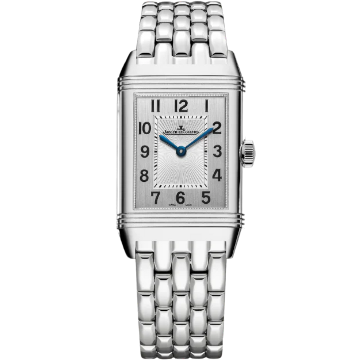 REVERSO CLASSIC DUETTO 40 MM STAINLESS STEEL WITH SILVER GREY AND GUILLOCHE BLACK DIAL