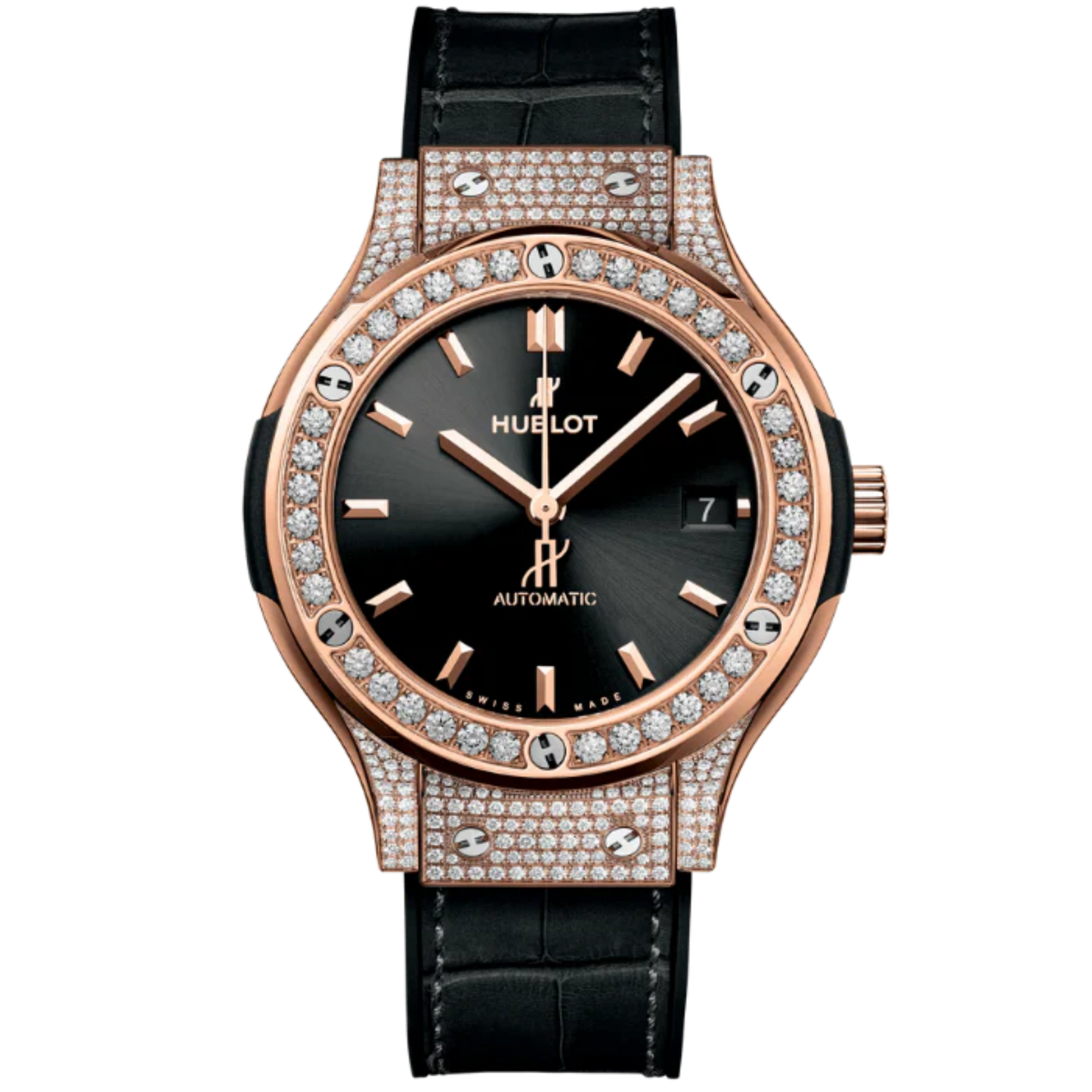 CLASSIC FUSION 3-HANDS 38MM KING GOLD PAVÉ