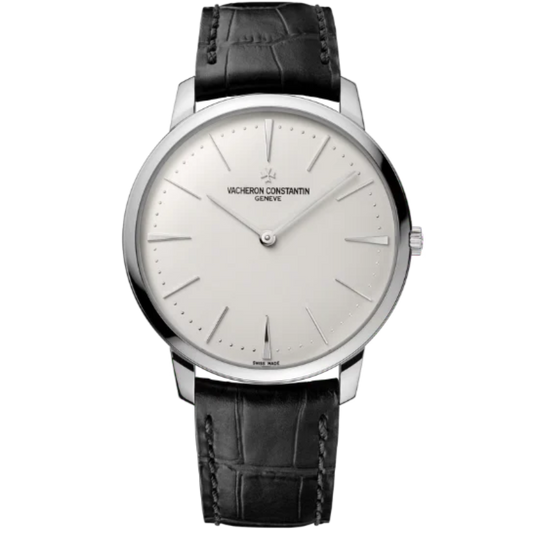 PATRIMONY MANUAL WINDING 40 MM 18K WHITE GOLD WITH WHITE BRASS DIAL