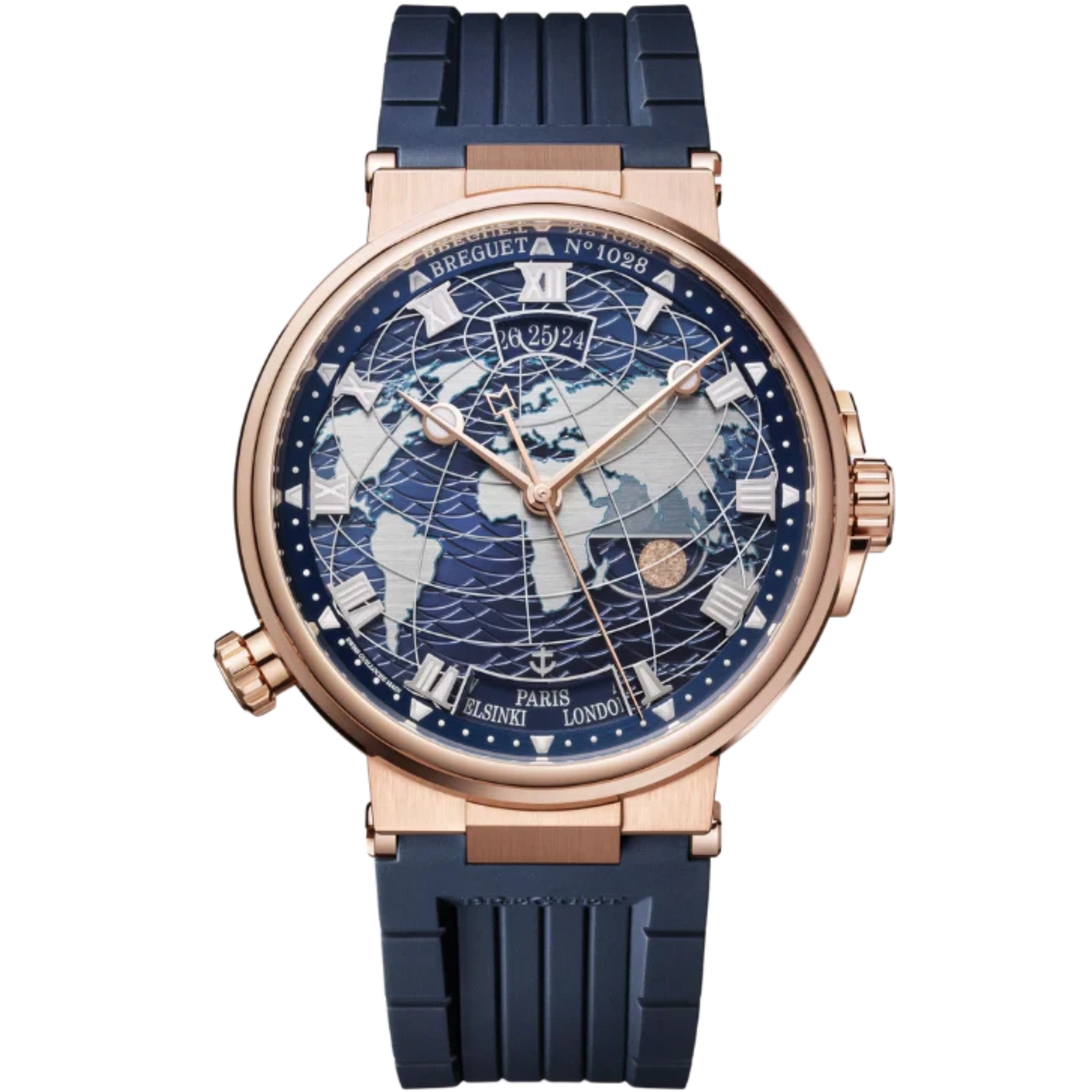 MARINE HORA MUNDI 5557 44 MM ROSE GOLD WITH BLUE DIAL